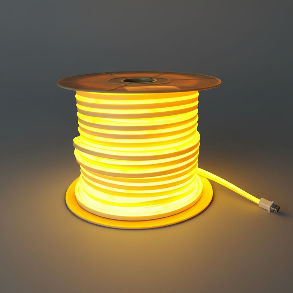 220 VOLT NEON LED DİKEY AMBER