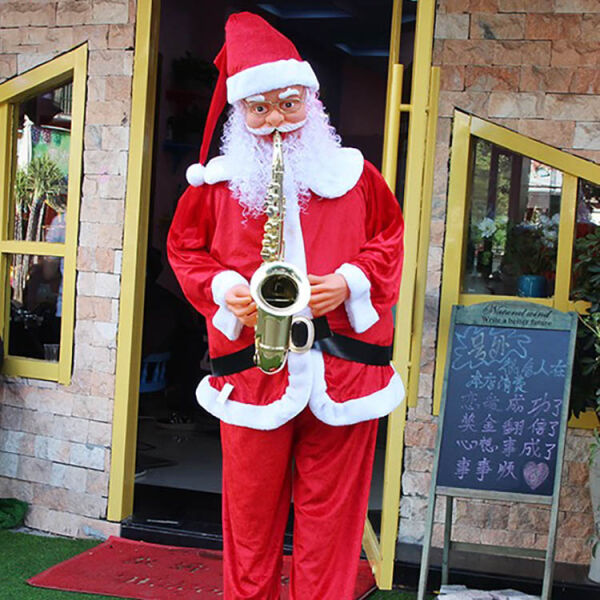 180cm MÜZİKLİ HAREKETLİ NOEL BABA